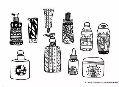 60款黑白日用品簡筆素材 每一款都令人心動！